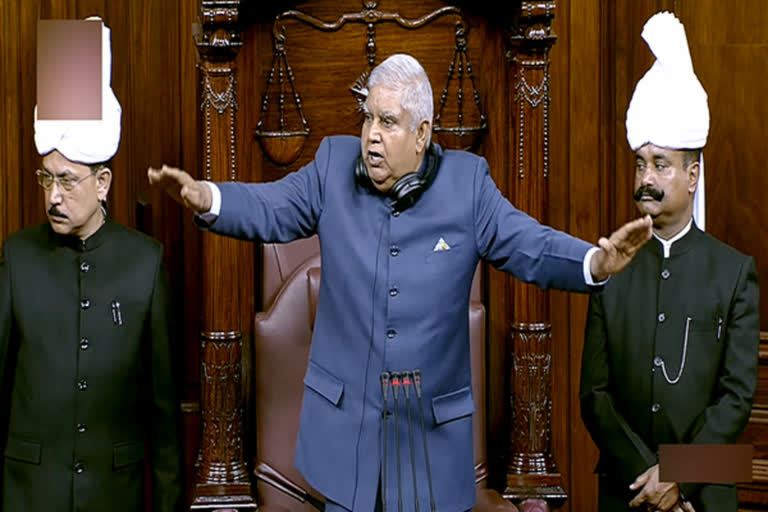 Jagdeep Dhankhar in Rajya Sabha