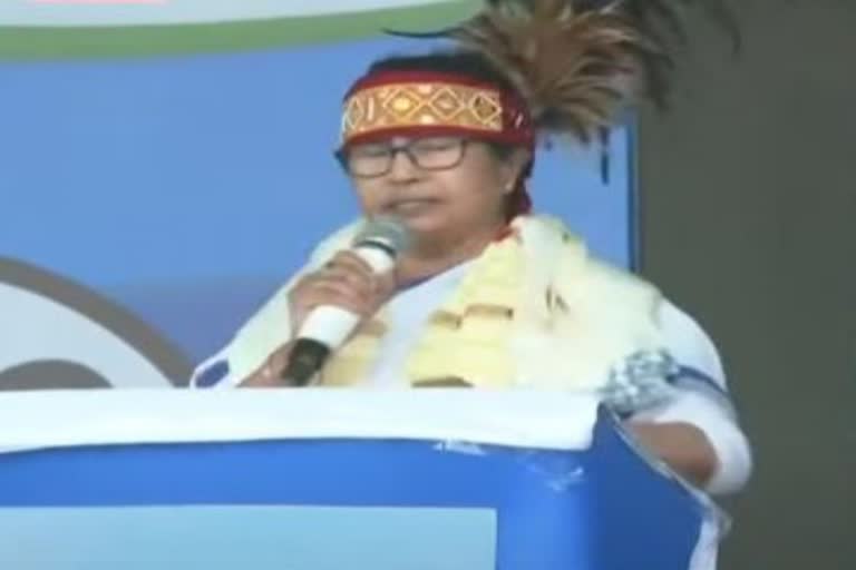 Mamata Banerjee says in her Rally that Meghalaya will be run by people of the state