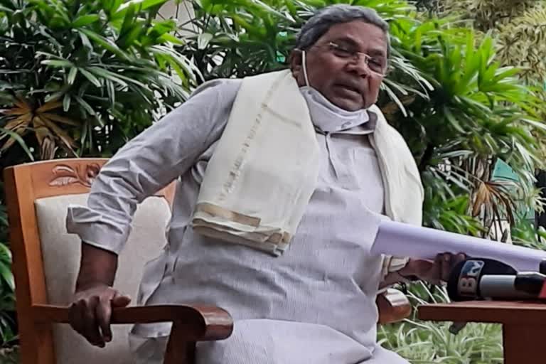 Opposition Leader Siddaramayya
