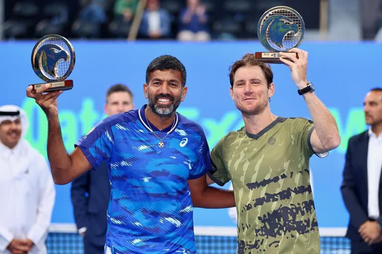 Rohan Bopanna wins Qatar Open title  Qatar Open  Rohan Bopanna  Matthew Ebden  ഖത്തര്‍ ഓപ്പണ്‍  രോഹന്‍ ബൊപ്പണ്ണ  ഖത്തര്‍ ഓപ്പണില്‍ ബൊപ്പണ്ണയ്‌ക്ക് കിരീടം  മാത്യു എബ്‌ഡന്‍