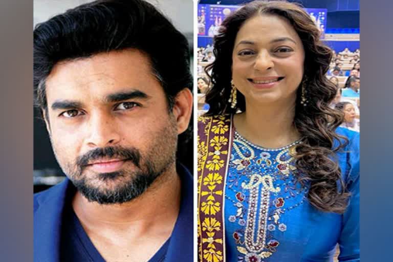 R Madhavan and  Juhi Chawla