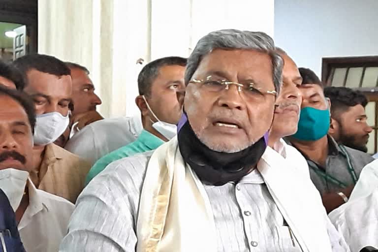 Leader of Opposition Siddaramaiah