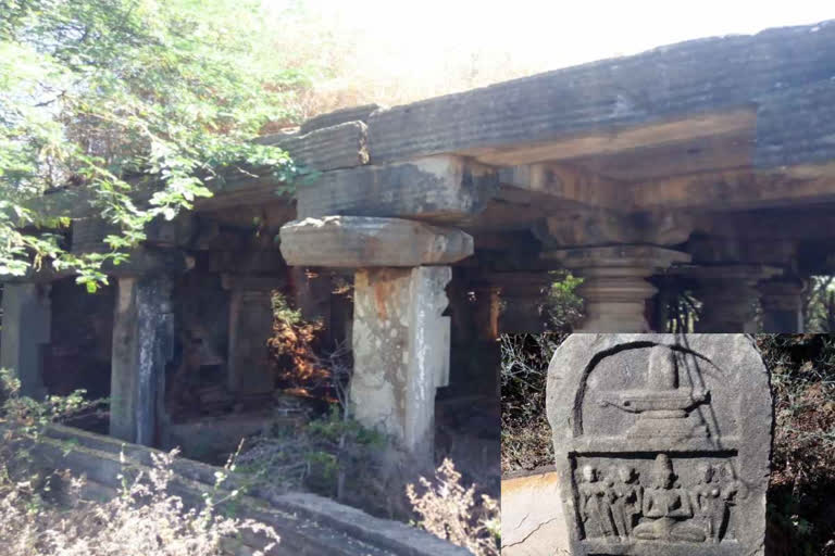 Kakatiya temple on Pushpagiri hill in ysr district