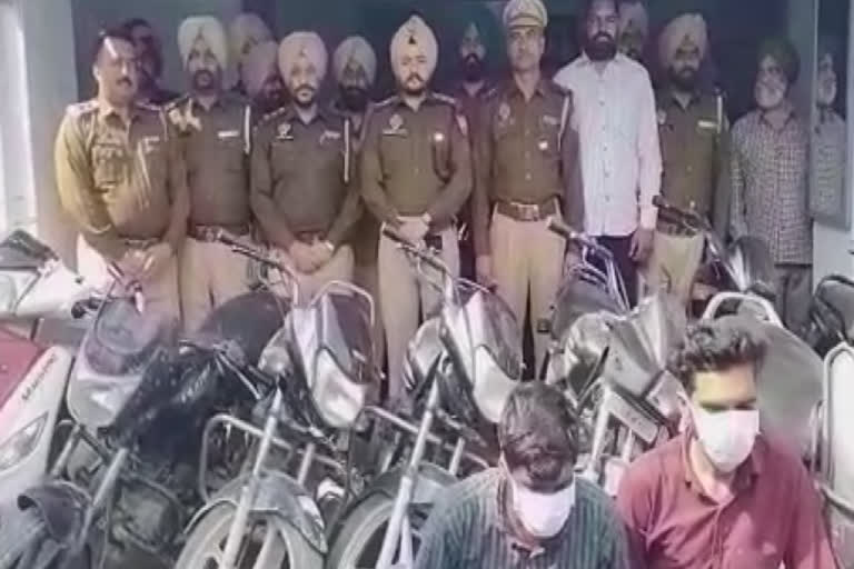 In Amritsar the police arrested two people who stole a vehicle