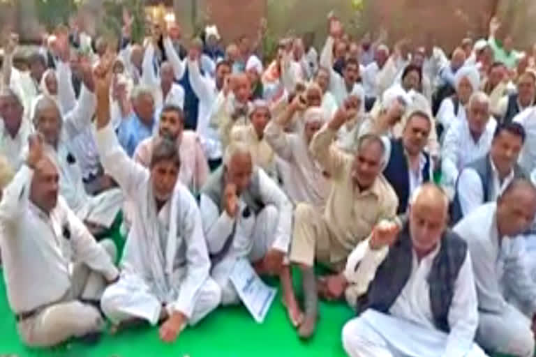 numberdars Protest in Sonipat Protest at Sonipat Mini Secretariat Sonipat latest news