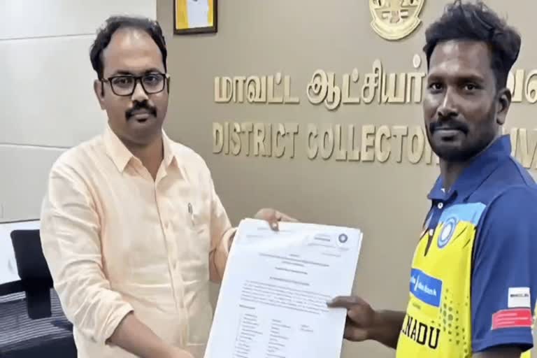 இந்திய மாற்றுத்திறனாளி கிரிக்கெட் அணியில் திருவள்ளூர் வீரர்!