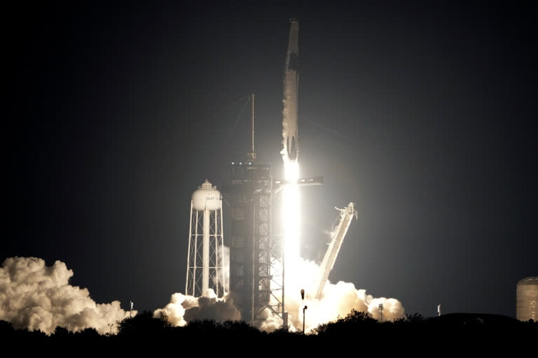 SpaceX launches US, Russia, UAE astronauts to space station