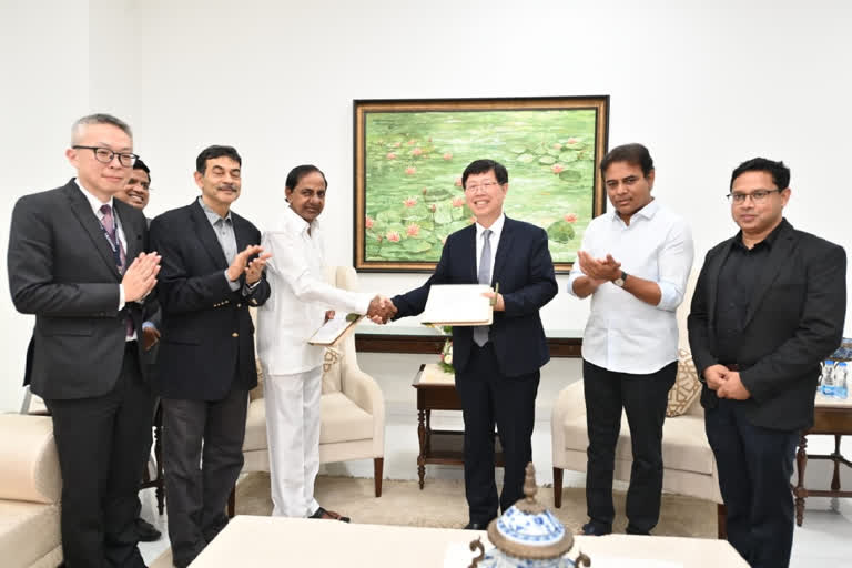 Hon Hai Fox Conn MOU With Telangana Government
