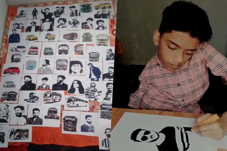 Sameej who faces physical challenges  physical challenges overcomed  overcomed his disability through drawing  ജീവിതം തളര്‍ത്തി  വര വളര്‍ത്തി  ശാരീരിക അവശതകളെ മറികടന്ന് സമീജ്  അവശതകളെ ചിത്രം വരയിലൂടെ മറികടന്ന്  ഒരു അതിജീവനത്തിന്‍റെ കഥ  സ്പൈനൽ കോർഡിൽ ട്യൂമർ  ട്യൂമർ ബാധിച്ചതോടെ തളര്‍ന്നുപോയ സമീജ്  കോഴിക്കോട്  സമീജ്