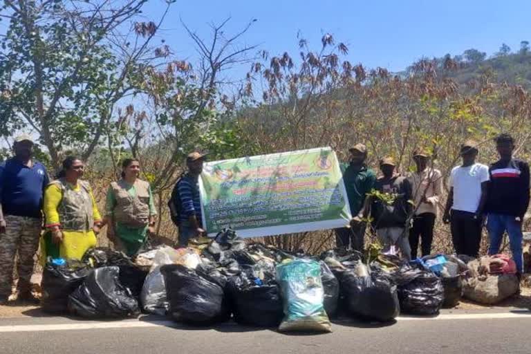 Plastic free campaign started in Chamundi Hill