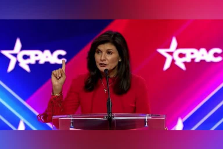 Republican presidential aspirant Nikki Haley