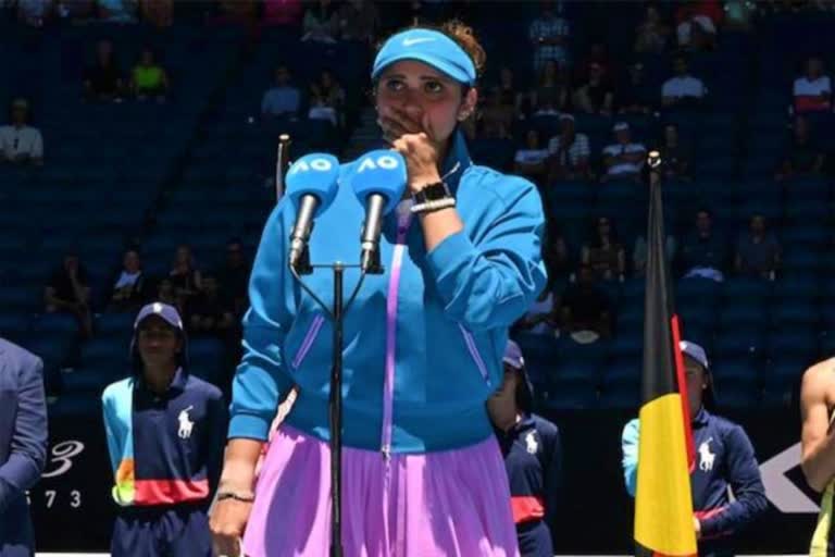 sania mirza emotional in farwell match held in lb stadium hyderabad