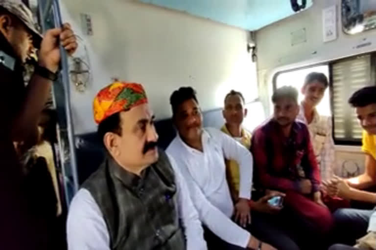 Narottam Mishra leaves for Vaishno Devi