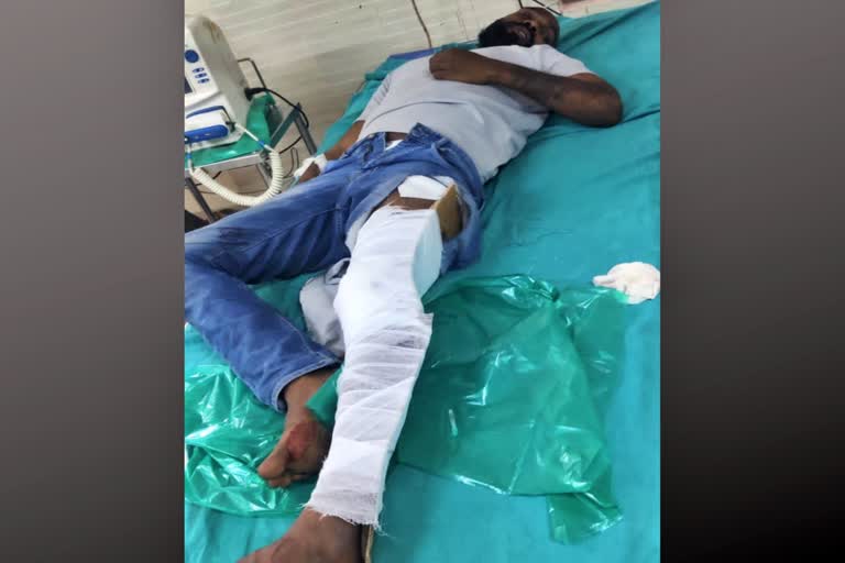 The murder suspect was shot at his legs after he opened fire at a police inspector when he was taken to a crime scene to recover a murder weapon in Coimbatore's Papanaickenpalayam.