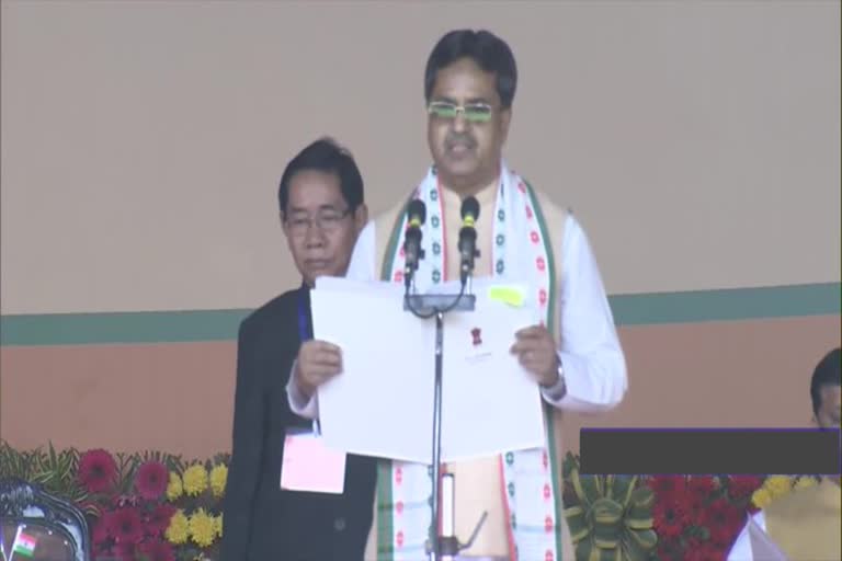 Manik Saha takes oath as Tripura Chief Minister