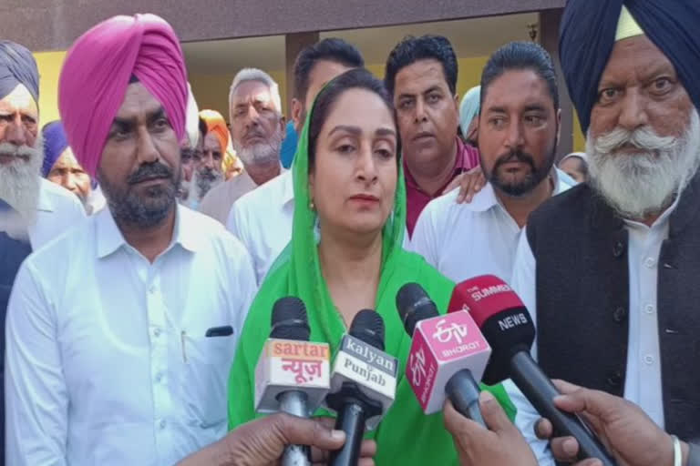 Member of Parliament Harsimrat Kaur Badal made verbal attacks on Bhagwant Mann