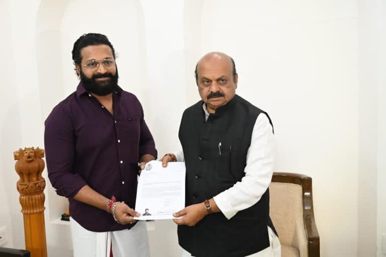 Kantara fame Rishabh Shetty met CM Bommai