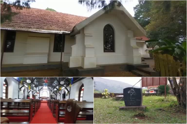 സെന്‍റ് ജോർജ് സിഎസ്‌ഐ ദേവാലയം  മഹാറാണി റാണി സേതുലക്ഷ്‌മി ഭായി തമ്പുരാട്ടി  150 years old St George CSI Church in Pallikkunnu  St George CSI Church in Pallikkunnu idukki  JOHN DANIEL MONROE  ST GEORGE CSI BRITISH CHURCH PALLIKKUNNU