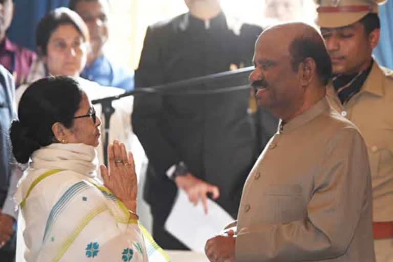 Mamata Greets Governor Bose