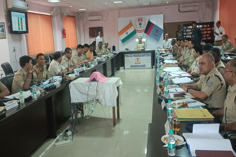 DGP meeting in Ranchi regarding Law Order and Naxal in Jharkhand