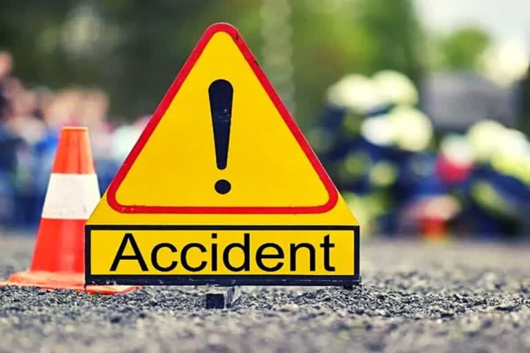 unknown vehicle collided with a bike,  youth died in road accident