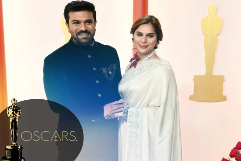 Watch: Ram Charan, Upasana make for a stunning couple at Oscars, actor says 'Baby is already bringing us so much luck'