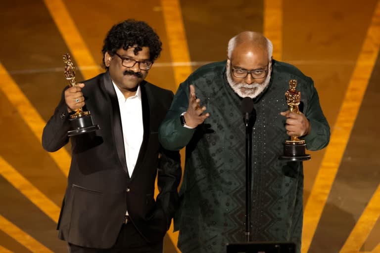 Nattu Nattu song won Oscar award  Nattu Nattu song won Oscar award for the best song  Nattu Nattu song  Oscar award  Oscar award 2023  അഭിമാനമായി നാട്ടു നാട്ടു  മികച്ച ഗാനത്തിനുള്ള ഓസ്‌കര്‍ പുരസ്‌കാരം  ആര്‍ആര്‍ആറിലെ നാട്ടു നാട്ടു എന്ന ഗാനം  ഓസ്‌കര്‍  നാട്ടു നാട്ടു  എംഎം കീരവാണി