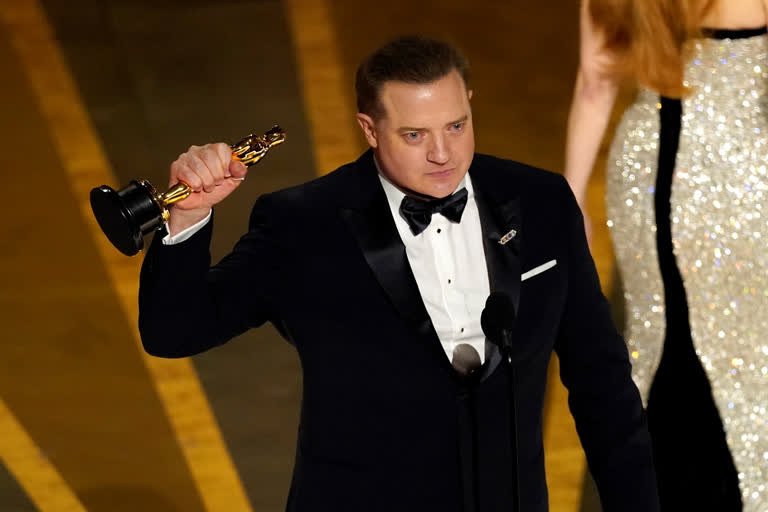 Brendan Fraser wins best-actor Oscar for "The Whale"