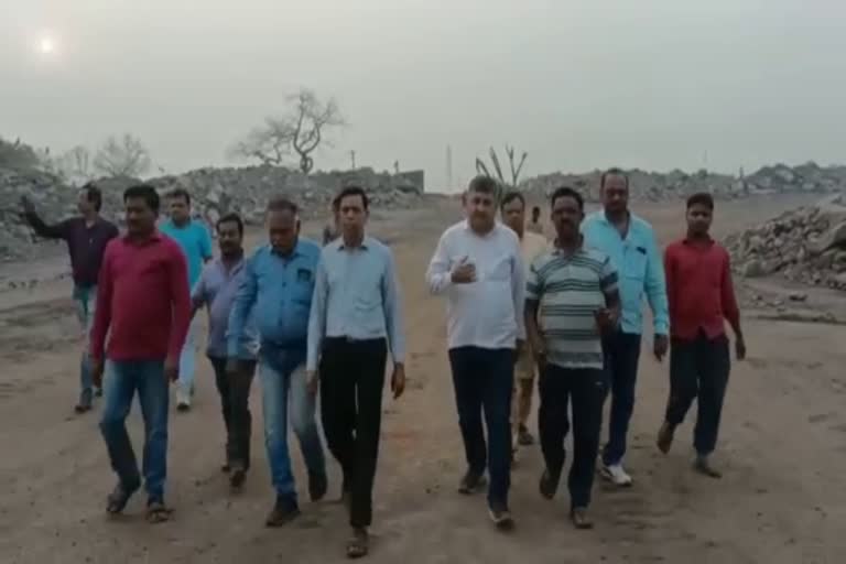 Jharia Coalfield Bachao Samiti visited fire affected areas in Dhanbad