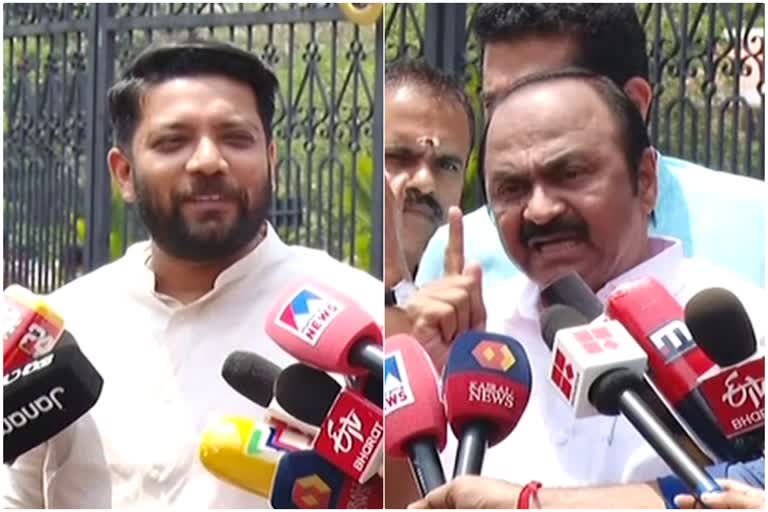 shafi parambil  v d satheeshan  kerala news  സ്‌പീക്കർ  speaker  an shamseer  assembly issue  speaker opposition fight  kerala news  പ്രതിപക്ഷ നേതാവ്  സ്‌പീക്കറുടെ പരാമർശം  കേരള വാർത്തകൾ  മലയാളം വാർത്തകൾ  ഷാഫി പറമ്പിൽ  സ്‌പീക്കർ എ എൻ ഷംസീർ  നിയമസഭ പോര്  സഭ ബഹിഷ്‌കരിച്ചു  speaker statement about mla protest  എം എൽ എ