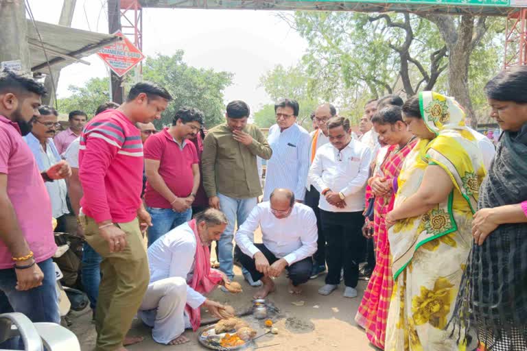 Road construction work started in Balod