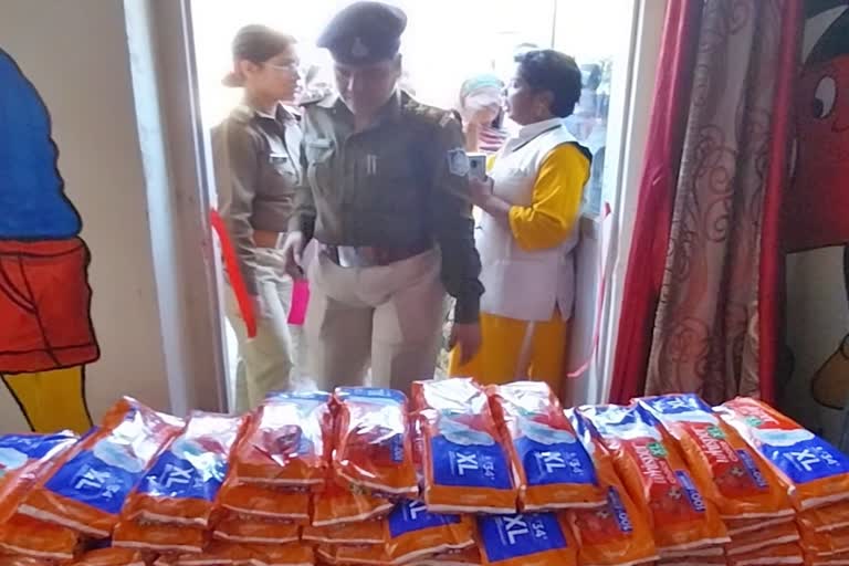 free sanitary pads in police station