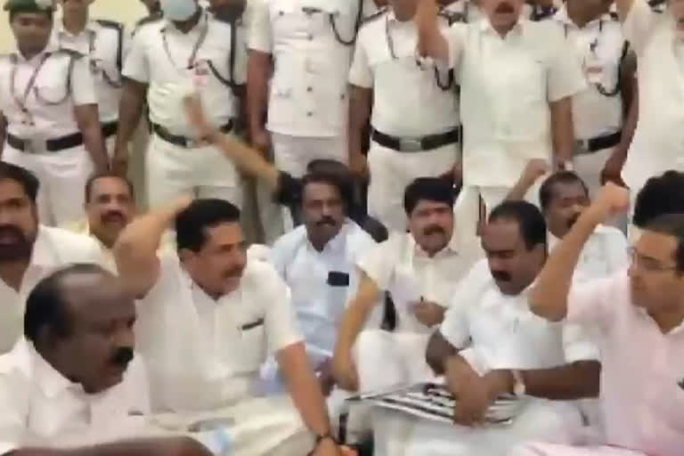 Kerala Assembly witnesses unprecedented protest against Speaker