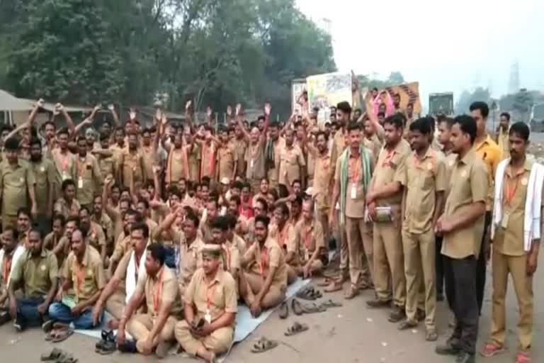 driver association protest in Dhenkanal