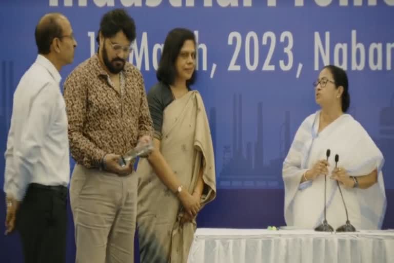 Nandini Chakraborty with Mamata ETV Bharat