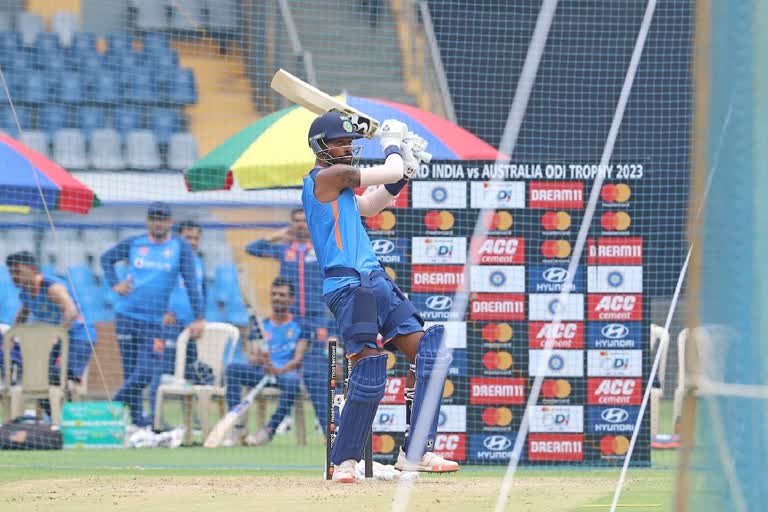 IND vs AUS First ODI team india Practice in Wankhede