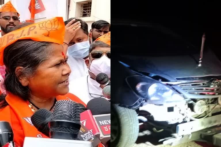 union-minister-sadhvi-niranjan-jyotis-car-accident in vijayapur