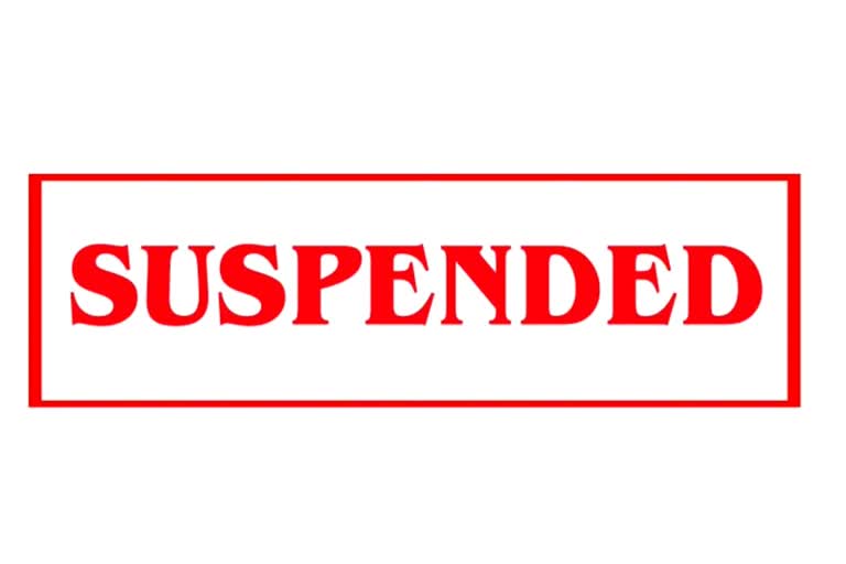 suspended