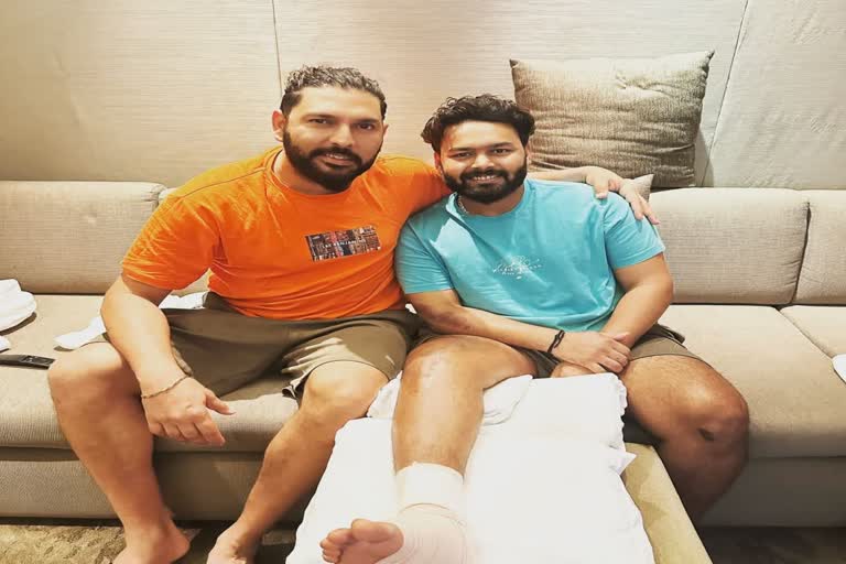 Yuvraj Singh Met Rishabh Pant