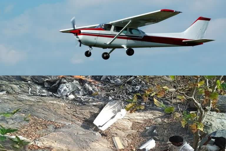 Plane crash in MP : ମହିଳା ପ୍ରଶିକ୍ଷାର୍ଥୀ ପାଇଲଟ ଓ ପ୍ରଶିକ୍ଷକ ମୃତ