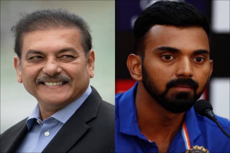 ravi shastri and kl rahul