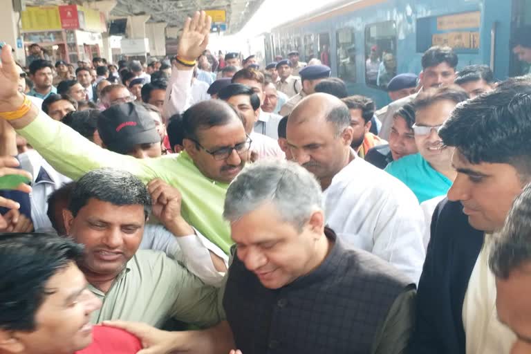 Rail Minister Ashwini Vaishnaw in Jaipur