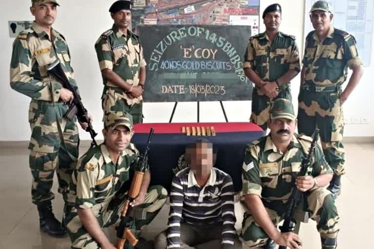 BSF arrest one Bangladeshi National at Petrapole for Cross Border Gold Smuggling