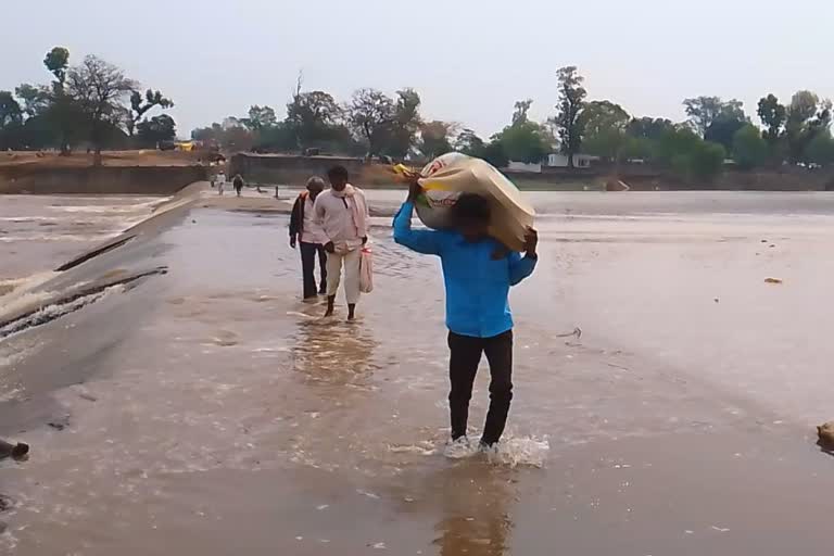 Kanhar River Water level increased