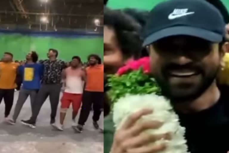 Prabhudeva surprises Ram Charan on RC15 set