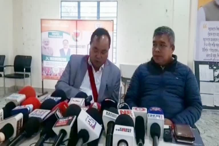 Press Meet of Karbi Anglong District BJP