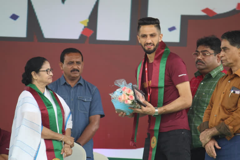 Mamata Wins Bagan Hearts ETV BHARAT
