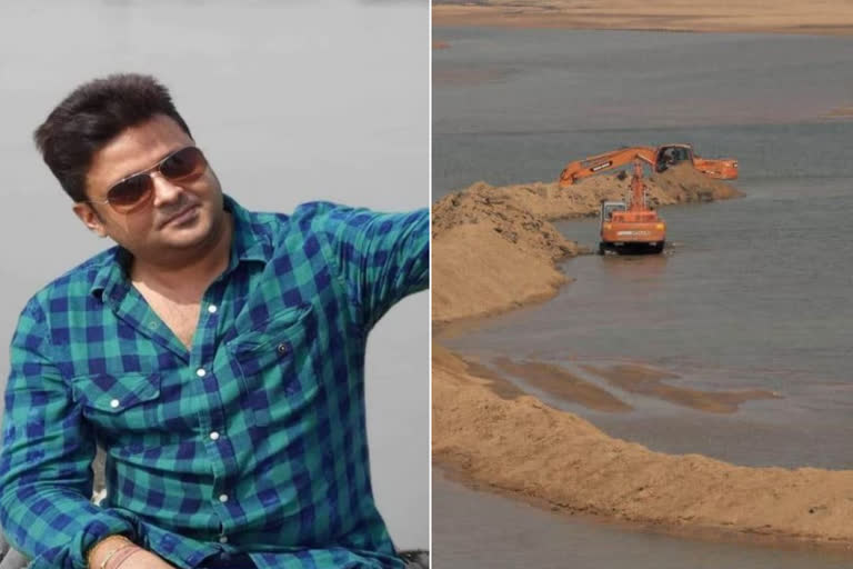 Santanu Illegal Sand Mining Connection ETV BHARAT