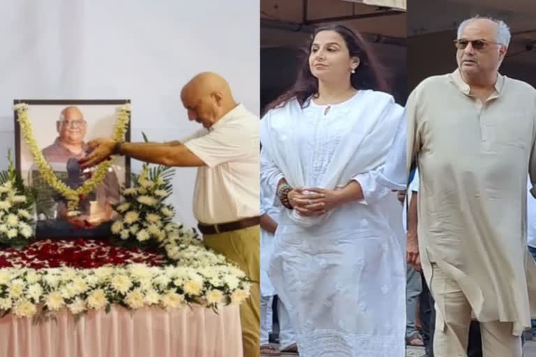 Satish Kaushik Prayer Meet , Anupam Kher pays tribute actor with emotional note, celebs mourn