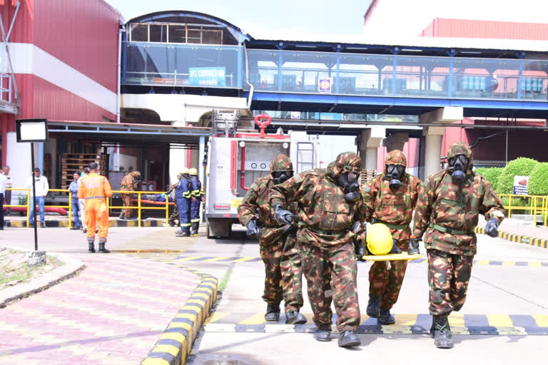 Mockdrill in Rohtak